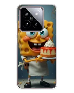 Чехол для Xiaomi 15 с картинкой «Повар Спанч Боб»