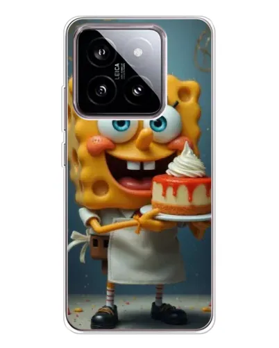 Чехол для Xiaomi 15 с картинкой «Повар Спанч Боб»