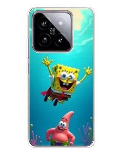 Чохол для Xiaomi 15 з картинкою «Спанч Боб під водою»