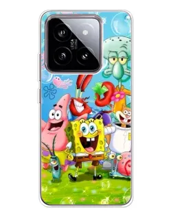 Чохол для Xiaomi 15 з картинкою «Губка Боб та друзі»
