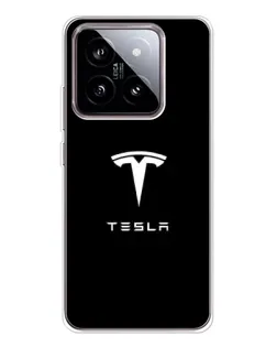 Чохол для Xiaomi 15 з картинкою «Tesla White Logo»