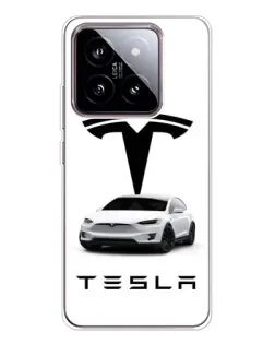 Чохол для Xiaomi 15 з картинкою «Tesla White Style»