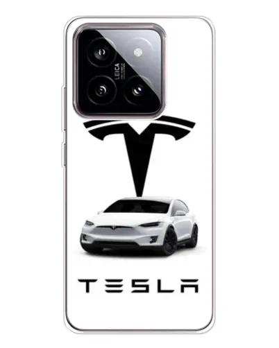 Чохол для Xiaomi 15 з картинкою «Tesla White Style»