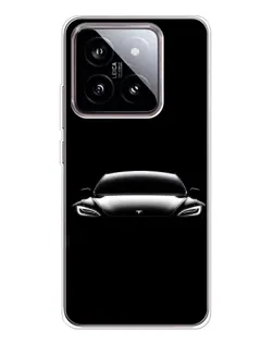 Чохол для Xiaomi 15 з картинкою «Фари Tesla Night»