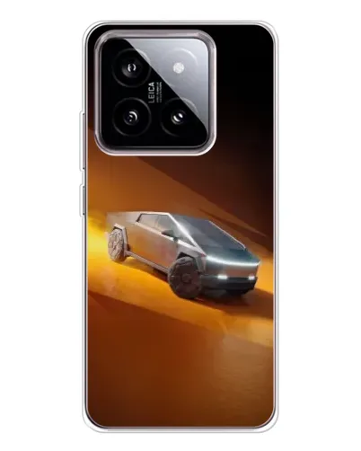 Чохол для Xiaomi 15 з картинкою «Cybertruck у пустелі»