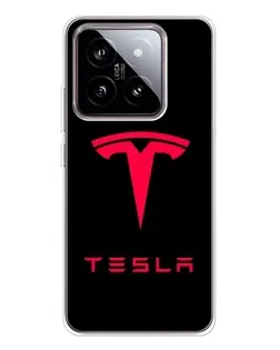 Чохол для Xiaomi 15 з картинкою «Tesla Red Logo»