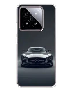 Чехол для Xiaomi 15 с картинкой «Mercedes на черном»