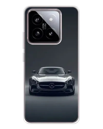 Чехол для Xiaomi 15 с картинкой «Mercedes на черном»