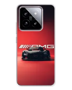 Чехол для Xiaomi 15 с картинкой «Mercedes AMG — красная линия»