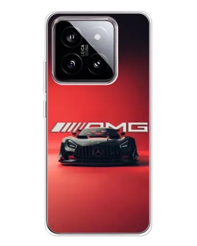 Чехол для Xiaomi 15 с картинкой «Mercedes AMG — красная линия»