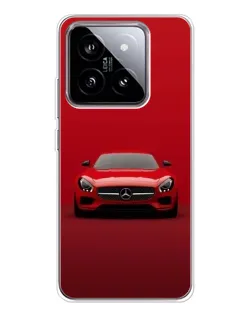 Чехол для Xiaomi 15 с картинкой «Красный Mercedes AMG»
