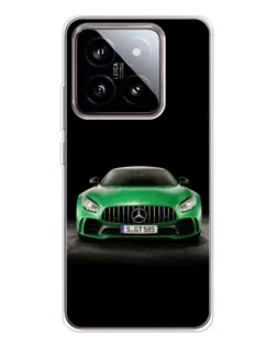 Чехол для Xiaomi 15 с картинкой «Mercedes — неоновый лого»
