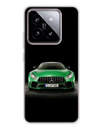 Чехол для Xiaomi 15 с картинкой «Mercedes — неоновый лого»