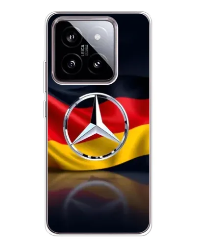Чехол для Xiaomi 15 с картинкой «Mercedes — флаг Германии»