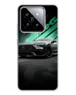 Чехол для Xiaomi 15 с картинкой «Темный Mercedes AMG»