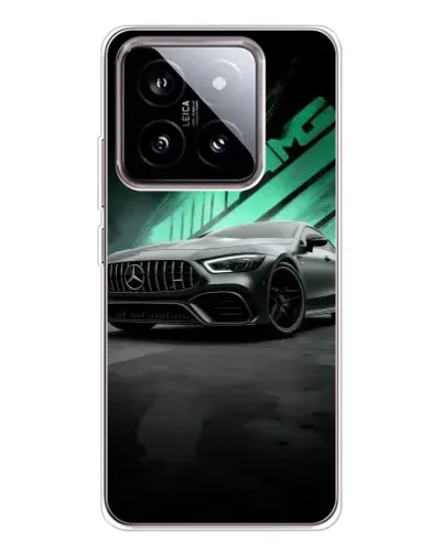 Чехол для Xiaomi 15 с картинкой «Темный Mercedes AMG»