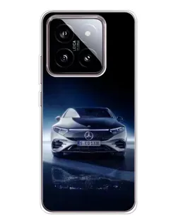 Чехол для Xiaomi 15 с картинкой «Ночной Mercedes EQ»