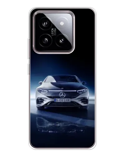 Чехол для Xiaomi 15 с картинкой «Ночной Mercedes EQ»