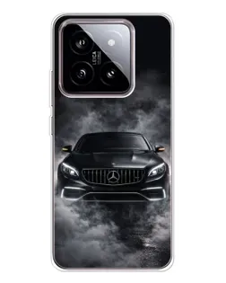 Чехол для Xiaomi 15 с картинкой «Mercedes в дыму»