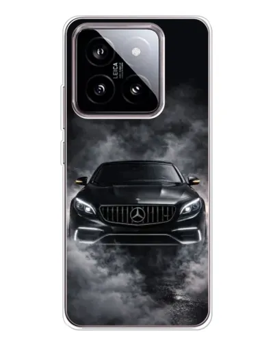 Чехол для Xiaomi 15 с картинкой «Mercedes в дыму»