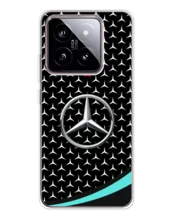 Чехол для Xiaomi 15 с картинкой «Mercedes — бирюзовый акцент»