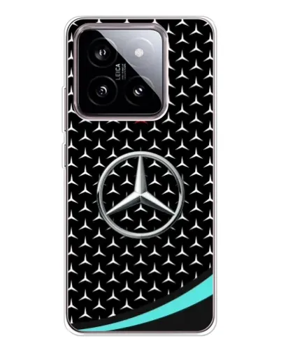 Чехол для Xiaomi 15 с картинкой «Mercedes — бирюзовый акцент»
