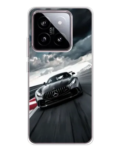 Чехол для Xiaomi 15 с картинкой «Гоночный Mercedes AMG»