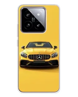 Чехол для Xiaomi 15 с картинкой «Желтый Mercedes GT»