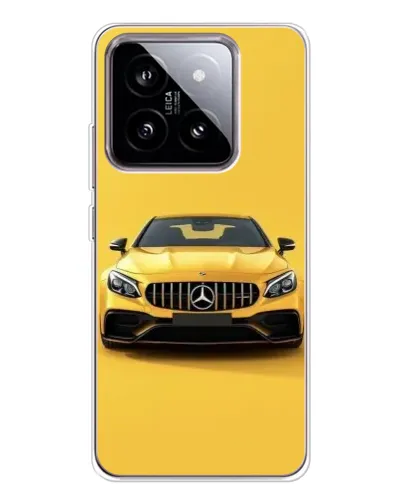 Чехол для Xiaomi 15 с картинкой «Желтый Mercedes GT»