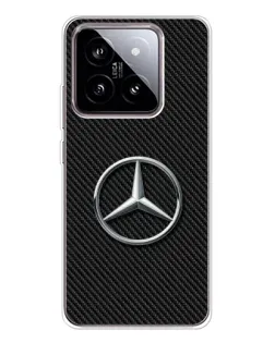 Чохол для Xiaomi 15 з картинкою «Карбоновий Mercedes стиль»