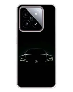 Чохол для Xiaomi 15 з картинкою «Mercedes — силует авто»
