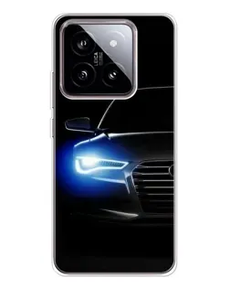 Чохол для Xiaomi 15 з картинкою «Неоновий погляд Audi»