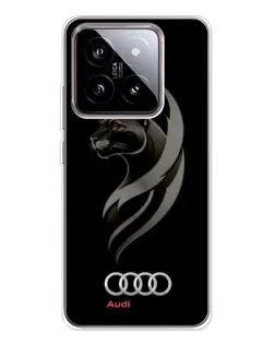 Чохол для Xiaomi 15 з картинкою «Графіка — пантера та Audi»