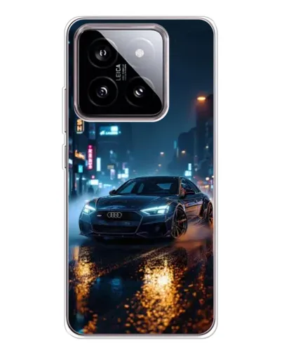Чохол для Xiaomi 15 з картинкою «Нічне місто та Audi»