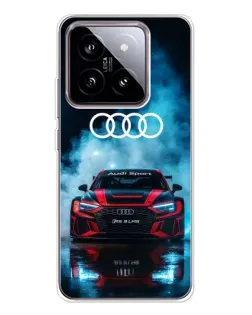 Чохол для Xiaomi 15 з картинкою «Audi Sport — неон»