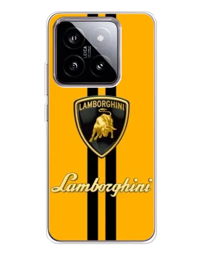 Чохол для Xiaomi 15 з картинкою «Lamborghini Stripe жовтий»