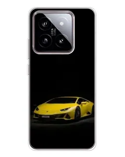 Чохол для Xiaomi 15 з картинкою «Lamborghini жовтий акцент»