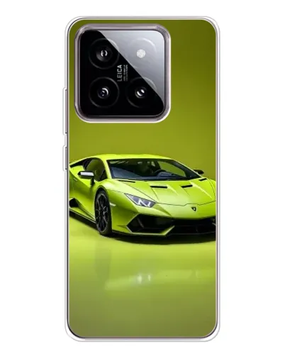 Чохол для Xiaomi 15 з картинкою «Салатовий Lamborghini Huracan»