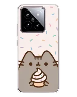 Чехол для Xiaomi 15 с картинкой «Пушин с кексом»