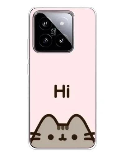 Чехол для Xiaomi 15 с картинкой «Пушин говорит Hi» Чехол для Xiaomi 15 с картинкой «Пушин говорит Hi»