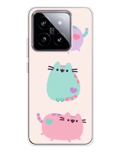 Чехол для Xiaomi 15 с картинкой «Pusheen трио» Чехол для Xiaomi 15 с картинкой «Pusheen трио»