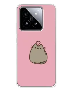 Чехол для Xiaomi 15 с картинкой «Pusheen сердце»