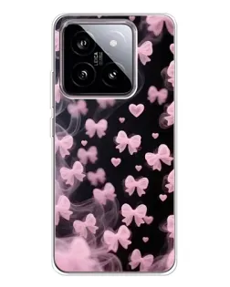 Чехол для Xiaomi 15 с картинкой «Неоновое кружево»