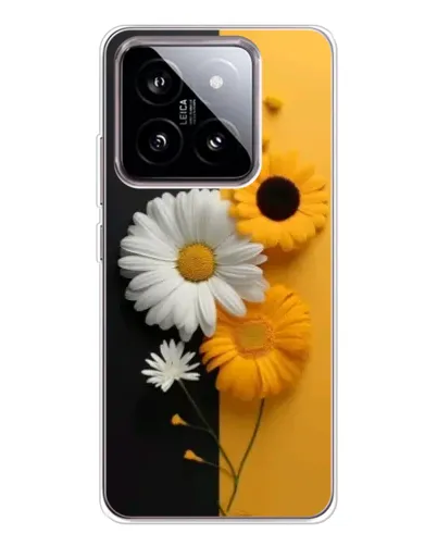 Чехол для Xiaomi 15 с картинкой «Подсолнух и ромашка»