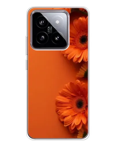 Чехол для Xiaomi 15 с картинкой «Оранжевые герберы»