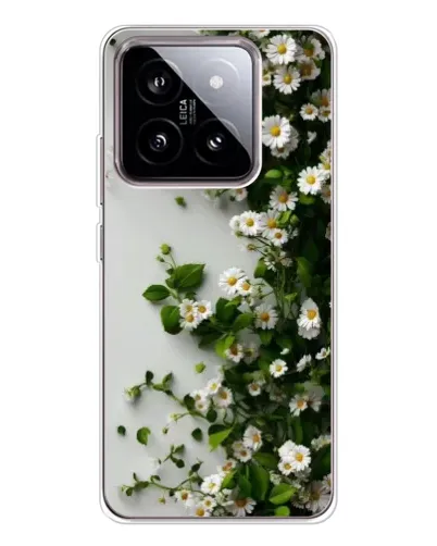 Чехол для Xiaomi 15 с картинкой «Ветка мелких белых цветов»