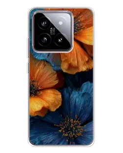 Чохол для Xiaomi 15 з картинкою «Яскрава синьо-помаранчева флора» Чохол для Xiaomi 15 з картинкою «Яскрава синьо-помаранчева флора»