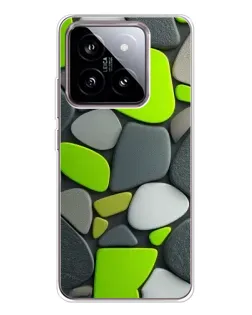 Чохол для Xiaomi 15 з картинкою «Яскрава неонова галька»