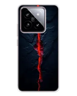 Чохол для Xiaomi 15 з картинкою «Червона лавова тріщина»