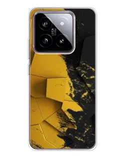 Чохол для Xiaomi 15 з картинкою «Золоті уламки геометрії»